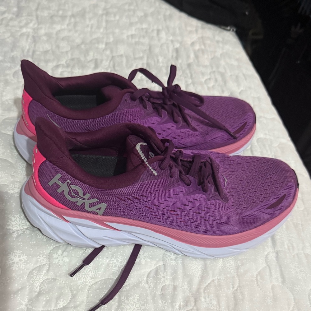 Hoka Women's Athletic Shoes in Purple and Pink